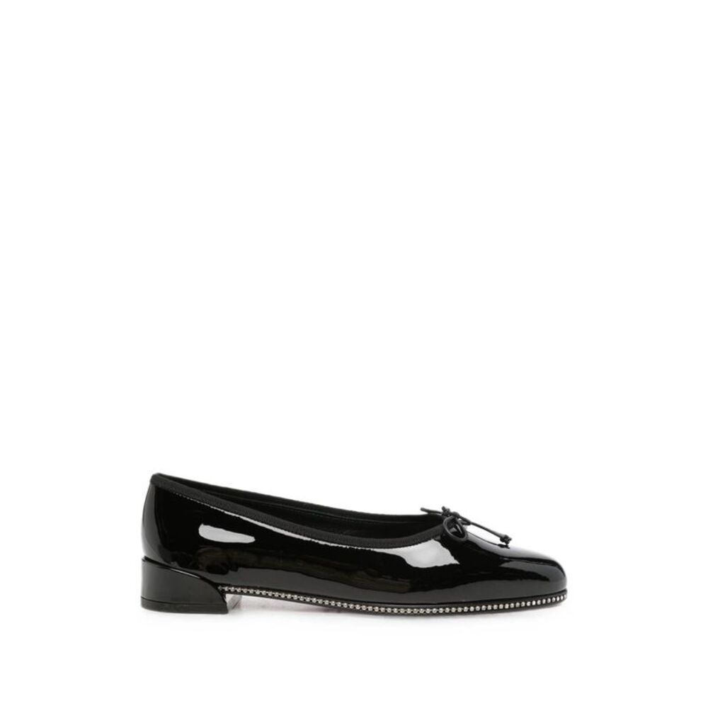 Christian Louboutin Women Sweetie Strass Patent Leather Ballet Flats